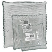 Wholesale - 3pc SQUARE PLATE 3ASST SIZE C/P 6, UPC: 068296022090
